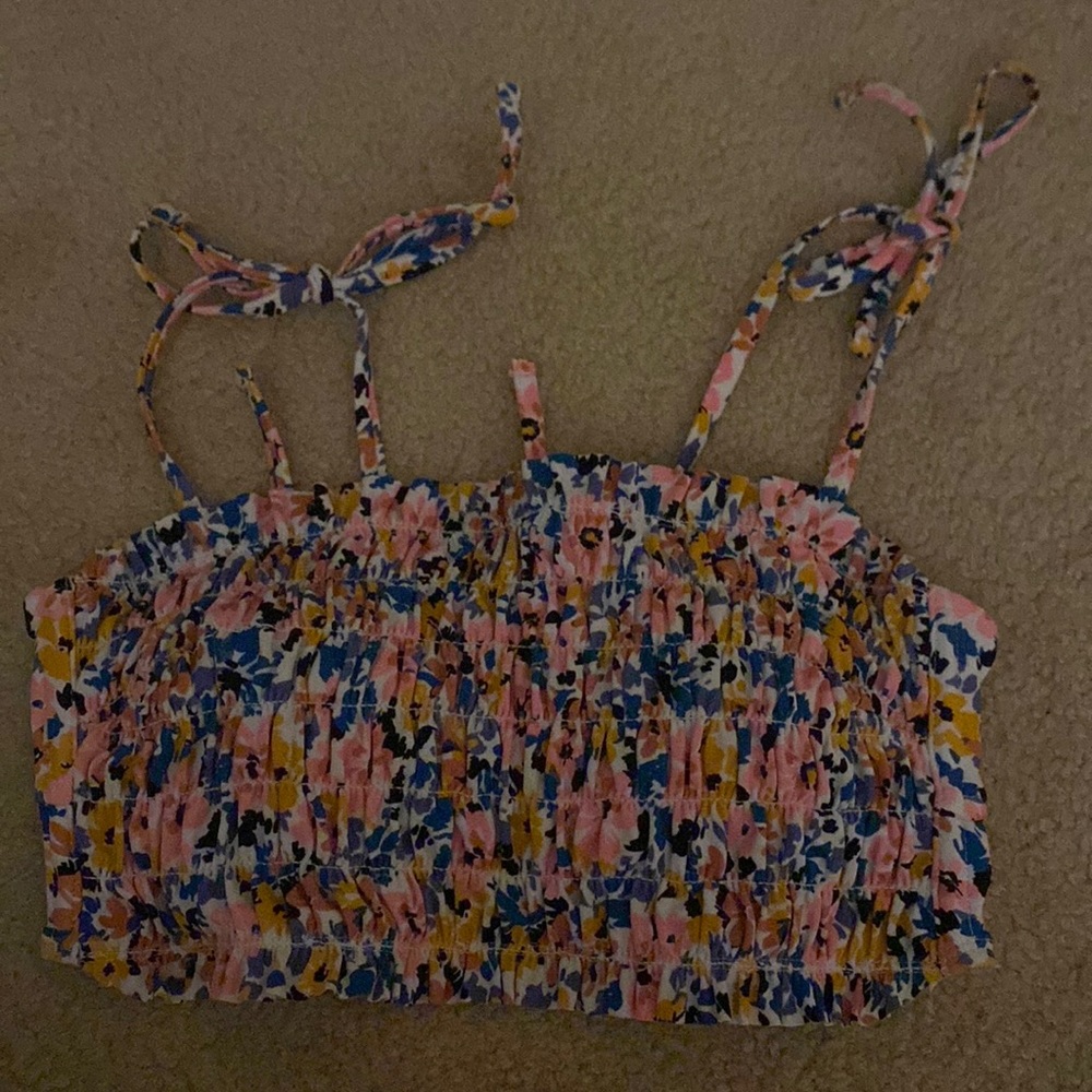Target floral bikini top Medium